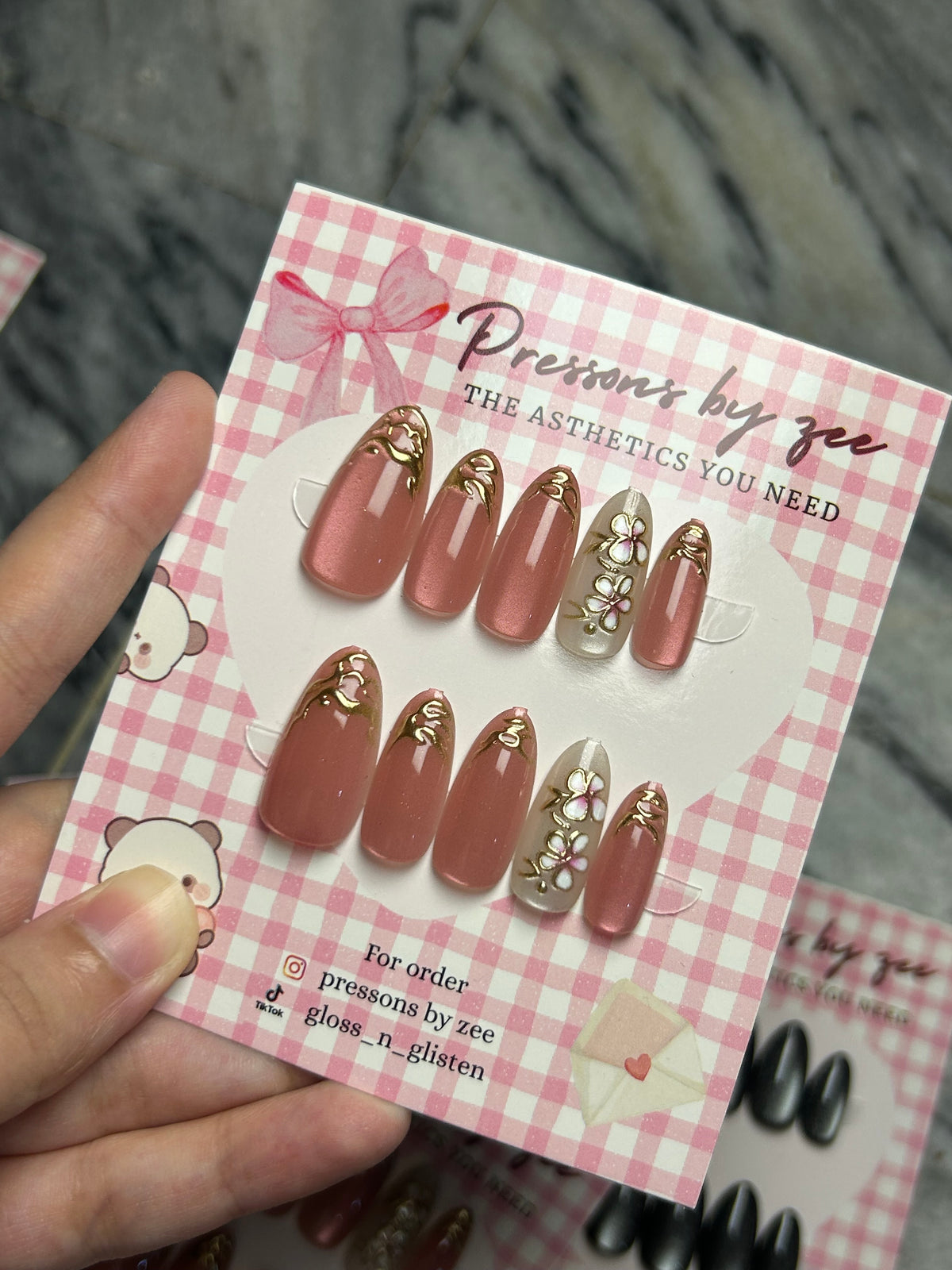 Sakura bloom pressons ( semi handmade)