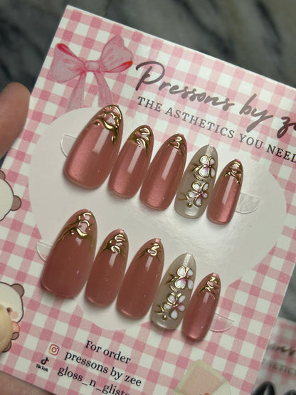 Sakura bloom pressons ( semi handmade)